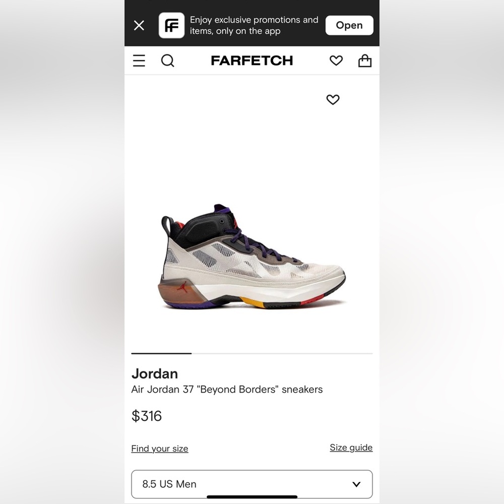 Air Jordan 37 youth 4. Almost new